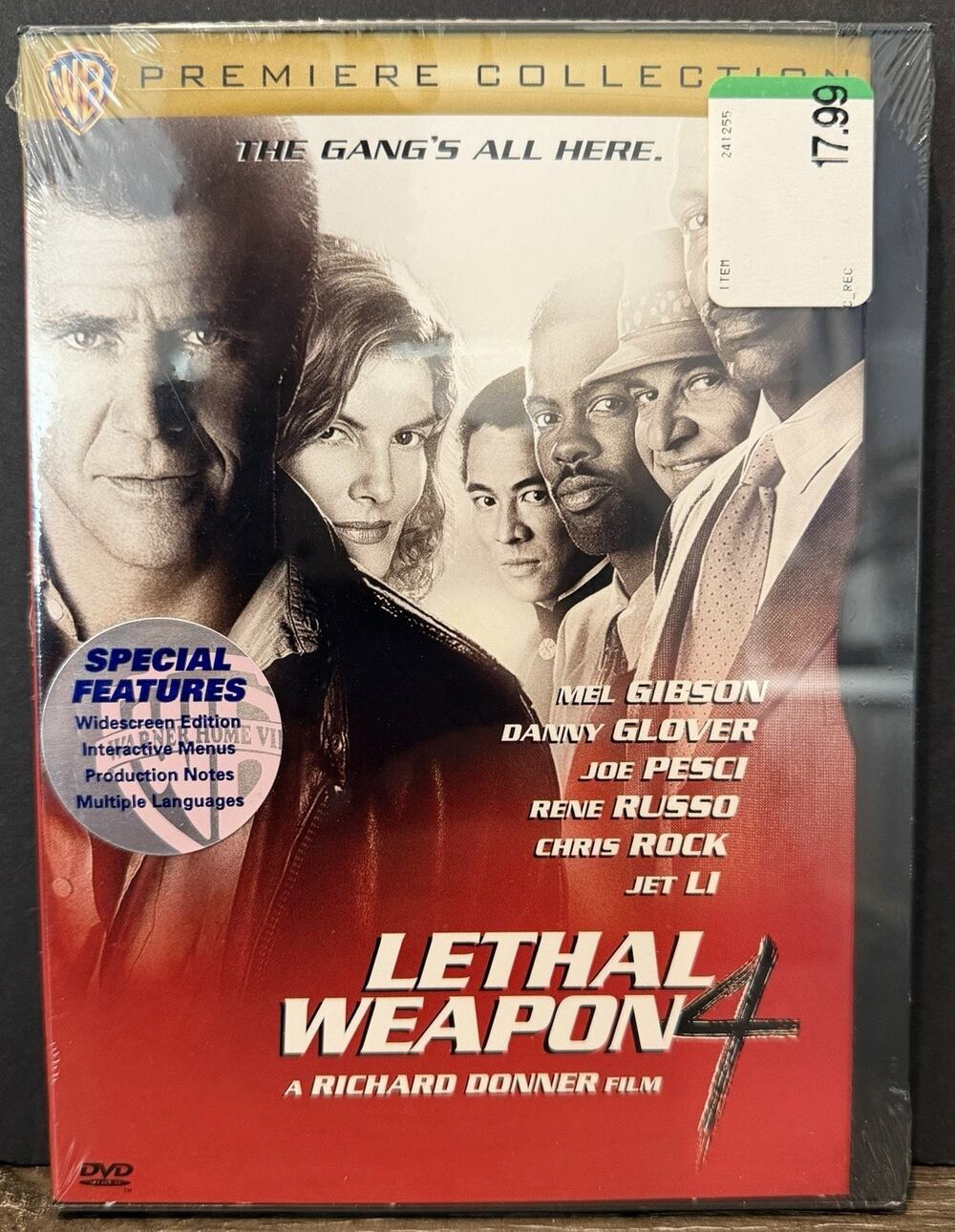 Lethal Weapon 4 (DVD, 2009) Snap Case-New / Factory Sealed Mel Gibson